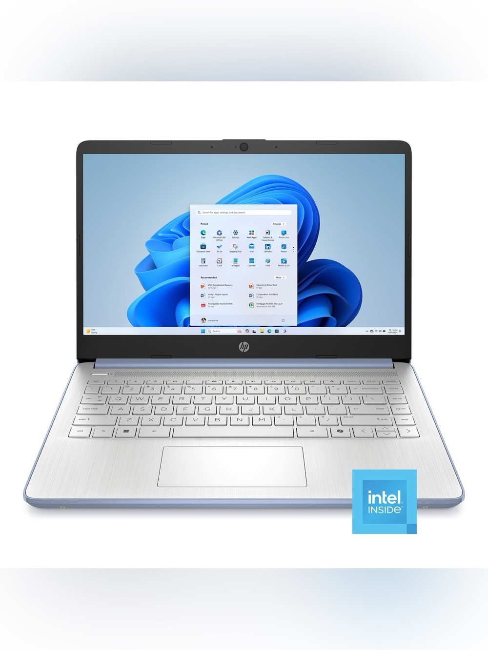 HP - 14" Laptop - Intel Processor N150 2025 - 4GB Memory - 128GB UFS - Sky Blue